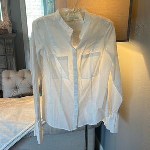 White cotton Sundance shirt. Never worn. Small
